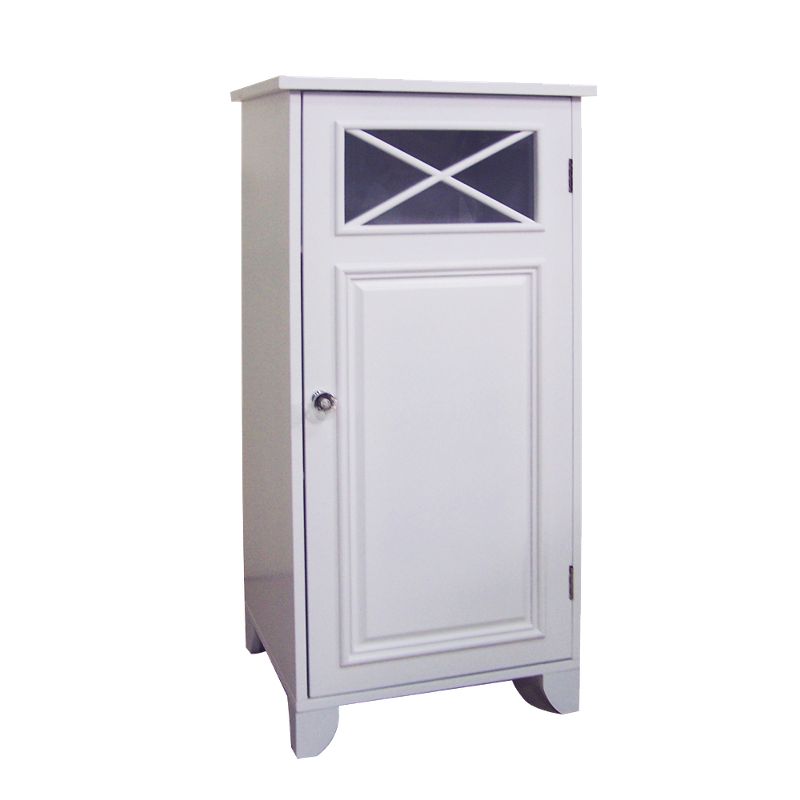 Dawson One Door Floor Cabinet White - Elegant Home Fashions, 1 of 11