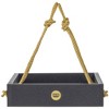 Bird Choice Small Modern Farmhouse Hanging Platform Tray Bird Feeder 2.5" Black - 2 of 4