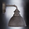Urban Ambiance Luxury Hammered Outdoor Wall Light,  9-3/4" x 8",  Aged Pewter Finish, UHP1175 - 4 of 4
