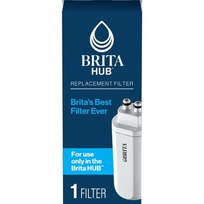 Brita Hub Replacement Filter: Water Filtration System for Brita Water Pitcher, Filters Chlorine & Bacteria
