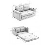 Moncamel 3-in-1 Upholstered Folding Sofa Convertible Sofa bed,Foldable Tufted Loveseat with Pull Out Sleeper Couch Bed - 3 of 4