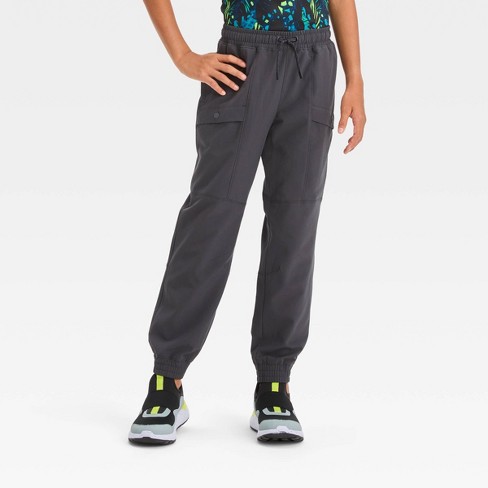 Boys' Lined Cargo Pants - All In Motion™ Charcoal L