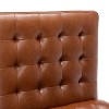 PAGED Modern Rocking Chair, Teddy Fabric Accent Chair with Pillow and Wooden Legs, Reading Chair for Bedroom, Living Room Furniture - 4 of 4