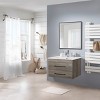 GlasFlength Bathroom Storage Cabinets Modern Wall Mounted Vanity with Double Drawers and Mirror for Contemporary Bathrooms, Gray, 23.6"*17.7"*18.9" - 2 of 4