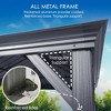 Kozyard Alexander Hardtop Aluminum Metal Gazebo with Galvanized Steel Double Roof Canopy, Curtain and Netting - 2 of 4