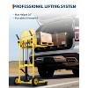 Multifunctional Hydraulic Hand Truck with Platform Board, 440lbs Capacity Pallet Truck Dolly, Lift Table 36" Max Lift Winch Stacker, Adjustable Forks - 4 of 4