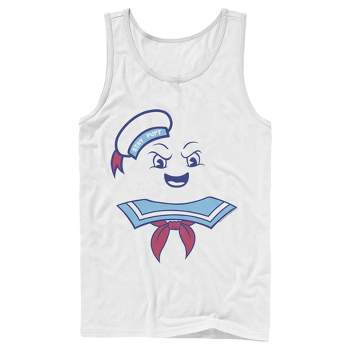 Men's Ghostbusters Stay Puft Marshmallow Man Face Tank Top