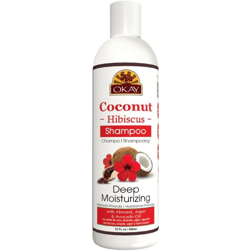 OKAY Coconut Hibiscus Shampoo Deep Moisturizing - 12 oz, 1 of 4