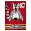 Sleep Squad Calgary Flames Harvey the Hound Mascot 60 x 80 Raschel Plush Blanket - image 2 of 4