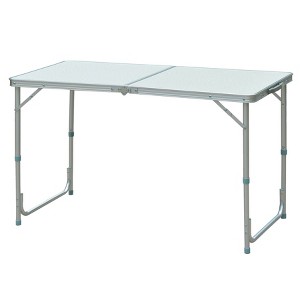 AZL1 Life Concept Folding Table Aluminum Lightweight Portable Easy Clean Adjustable Legs Compact Fold for Camping Home, Colorful, 26.79"*3.15"*27.19" - 1 of 4