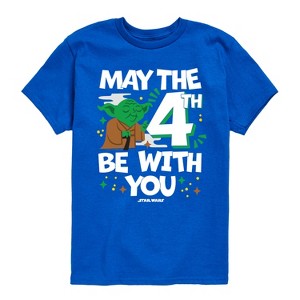Boys' - Star Wars - Yoda May The 4Th Short Sleeve Graphic T-Shirt - 1 of 4