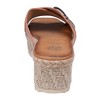 GC Shoes Lindsey Buckle Cross Strap Espadrille Slide Platform Sandals - 3 of 4