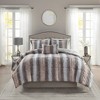 Lyngins 4-Piece Faux Fur Full/Queen Comforter Set, Ultra-Soft Bedding Set with Shams & Decorative Pillow, Oeko-Tex Certified Quilt Bedding Set - 2 of 4