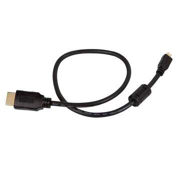 Monoprice High Speed HDMI Cable - 1.5 Feet - Black | With HDMI Micro Connector, 4K @ 24Hz, 10.2Gbps, 34AWG