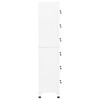 vidaXL Locker Cabinet White Steel 15.0 x 15.7 x 70.9 in Locker Cabinet - 4 of 4
