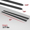 Yakima Tracks 42 Inch Car Roof Top Low Profile Base Tracks Rack System with PlusNuts, for TrackTower and SkyLine with Landing Pad 1, Black - 2 of 4