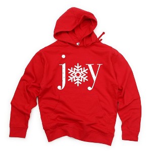 Simply Sage Market Women's Graphic Hoodie Joy Snowflakes - 1 of 2