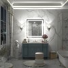 Apmir Super Bright Front & Back LED Lighted Anti-Fog Tempered Glass Bathroom/Vanity Mirror with ETL & 3-Year Warranty - 2 of 4