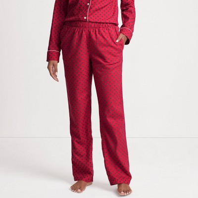Lands' End Women's Print Flannel Pajama Pants
