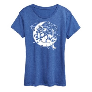 Women's - Instant Message - Cowgirl Moon Short Sleeve Graphic T-Shirt - 1 of 4