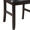 23" Urbana Dining Chair Black PU and Espresso - Acme Furniture: Set of 2, Armless, Linen Upholstery - 2 of 4