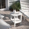 Emma and Oliver Two Tier Polyresin Adirondack Side Table - All-Weather for Indoor/Outdoor Use - 3 of 4