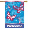 American Butterflies Patriotic House Flag 28" x 40" Briarwood Lane - 2 of 4