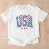 Simply Sage Market USA Checkered Lightning Garment Dyed Tee - 3 of 4
