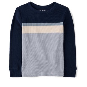 The Children's Place Boys Long Sleeve Colorblock Thermal Top - 1 of 2