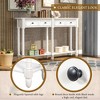 YOOCOZZ Console Table with Two Drawers and Bottom Shelf - 2 of 4
