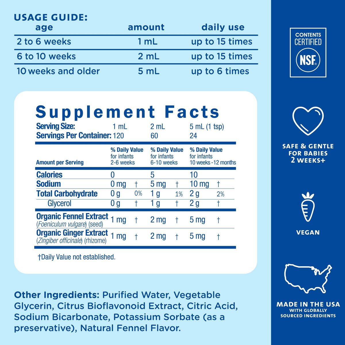 Mommy's Bliss Gripe Water for Babies with Gas, Colic or Stomach Discomfort - 4 fl oz - thumbnail 5