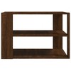 vidaXL Coffee Table Engineered Wood Small Coffee Table Square - Brown Oak - 4 of 4