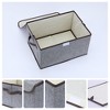 REGALWOVEN Fabric Collapsible Storage Bin Cube with Handles and Lid for Shelves Closet - 2 of 4