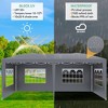10x20 Pop Up Canopy Tent with 6 Removable Sidewalls, Outdoor Instant Gazebo , Garden Tents for Parties with Sandbags - 4 of 4