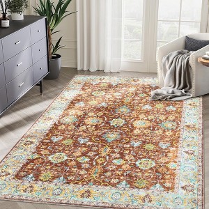 TROPOW Rugs for Living Room,Vintage Rug for Living Room Bedroom Dinning Room, Area Rug - 1 of 4