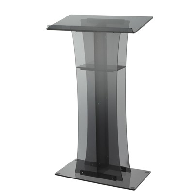 Slanted Podium Lectern Conference Pulpit Acrylic Podium Clear Transparent Church Lectern Pulpit Office Stand Up Floor-Standing Podium Lectern