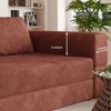Sapphtopaz Convertible Couches for Living Room Upholstered Floor Sleeper Sofa Memory Foam Sofa Bed with 2 Pillows Sleeping Mattress for Bedroom - 4 of 4