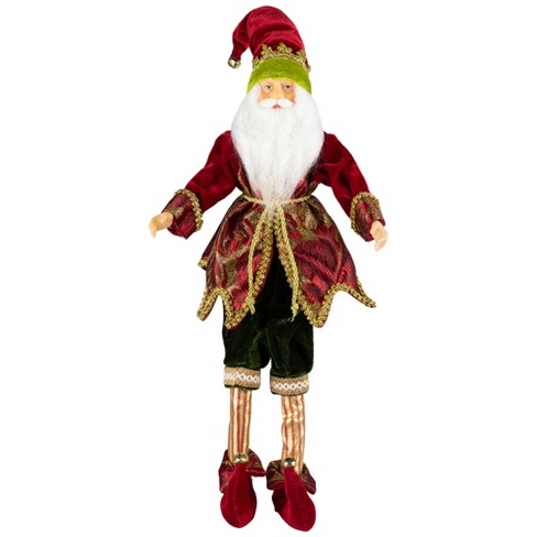 Northlight Elf Christmas Figure with Bendable Legs - 18" - Red and Green - image 1 of 4