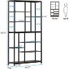 Lantine 79 Inches Tall Bookcase with Open Shelves, 9-Tier Industrial Bookshelf, 10 Cubes Etagere Storage Shelves Display Shelf for Home Office - 2 of 4