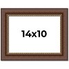 PosterPalooza | Photo Size Traditional Brown Picture Frame - UV Acrylic, Foam Board Backing, Hanging Hardware - 2 of 4