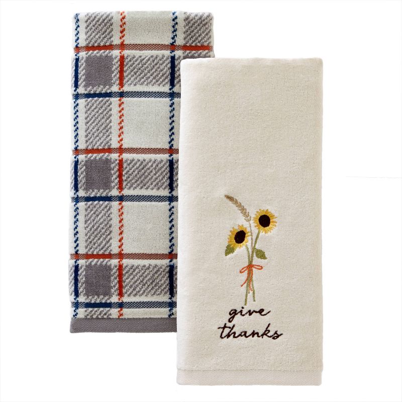 2pc Give Thanks Hand Towel Set - SKL Home, 1 of 5