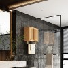 KWPZQEB Bathroom Wall Cabinet, Modern Medicine Cabinet with Shutter Door & Towel Bar, Rustic Storage Cabinet for Bathroom, Laundry Room, Kitchen - 2 of 4