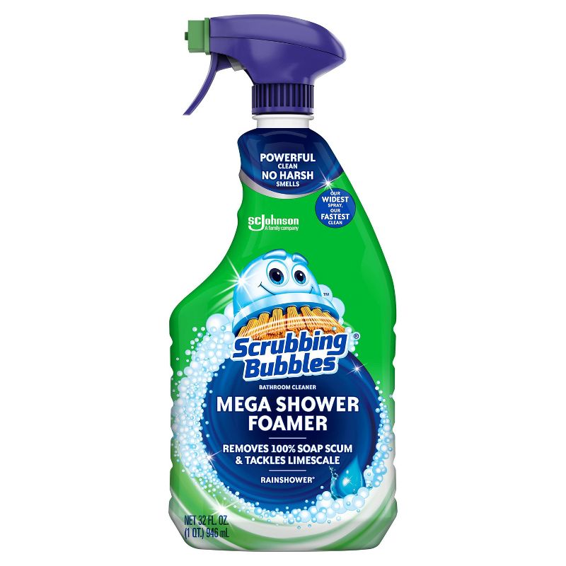 Scrubbing Bubbles Rainshower Scent Mega Shower Foamer Bathroom Cleaner Spray - 32oz, 5 of 14