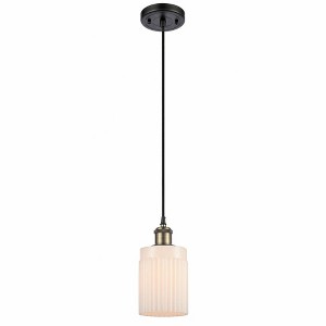 Hadley - 1 Light Cord Hung Mini Pendant In Art Deco Style-8 Inches Tall and 4.5 Inches Wide - 1 of 1