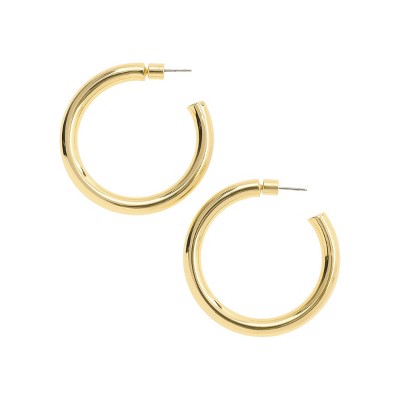 Tessa Goldtone Hoop Earrings by Tomorrow Studio