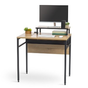 IRIS USA Office Computer Desk With Monitor Stand, Organizer and Cable Tray - 1 of 4