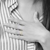 Black Bow Jewelry 2mm to 6mm 10K Yellow Gold Lightweight Domed Comfort Fit Band - 4 of 4