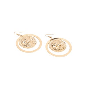 SOHI Women's California Gold Party Drop Earring - 1 of 4