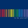 Adult Design By Humans Pride Rainbow Barcode To Be Yourself By mikmom T-Shirt - 2 of 2
