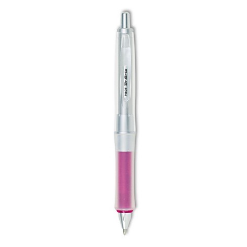 1 PILOT Dr Single Pen Purple Barrel Black Ink Grip Frosted Refillable & Retractable Ballpoint Pen Medium Point 